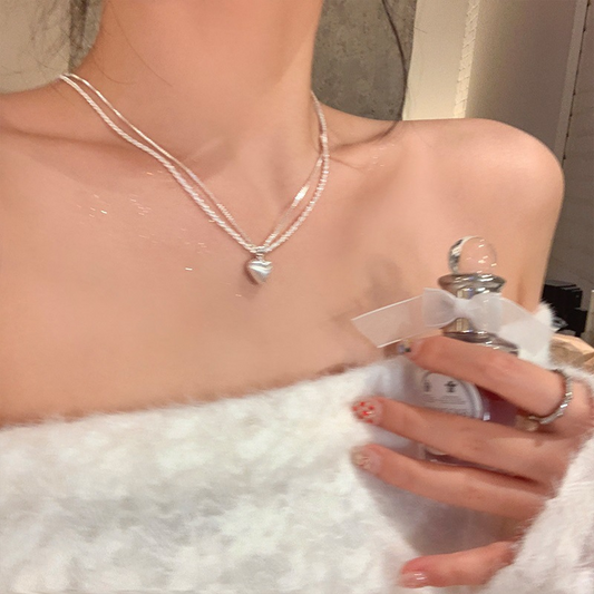 二重愛のペンダントのネックレス女性高級感あふれる