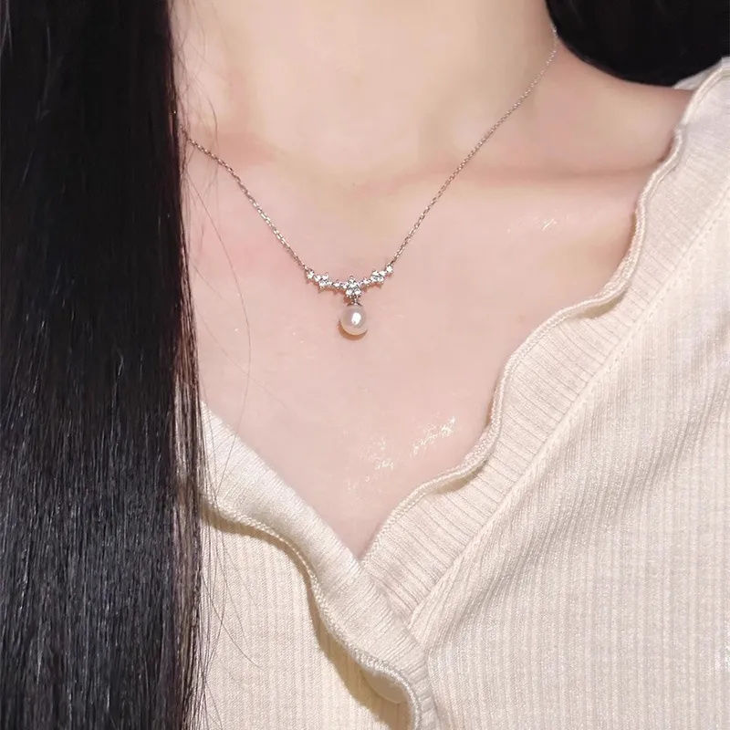 女性に人気のシングルパールネックレス